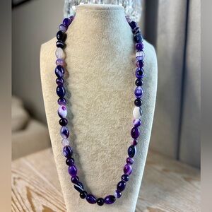 Jay King DRT Purple Agate Necklace